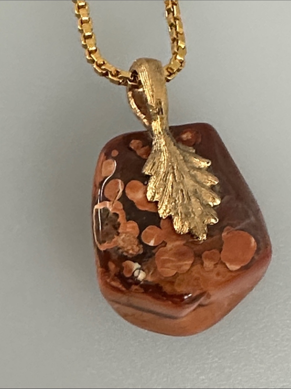 Carnelian Agate Gold Chain Necklace carnelian Pendant - Women Jewelry